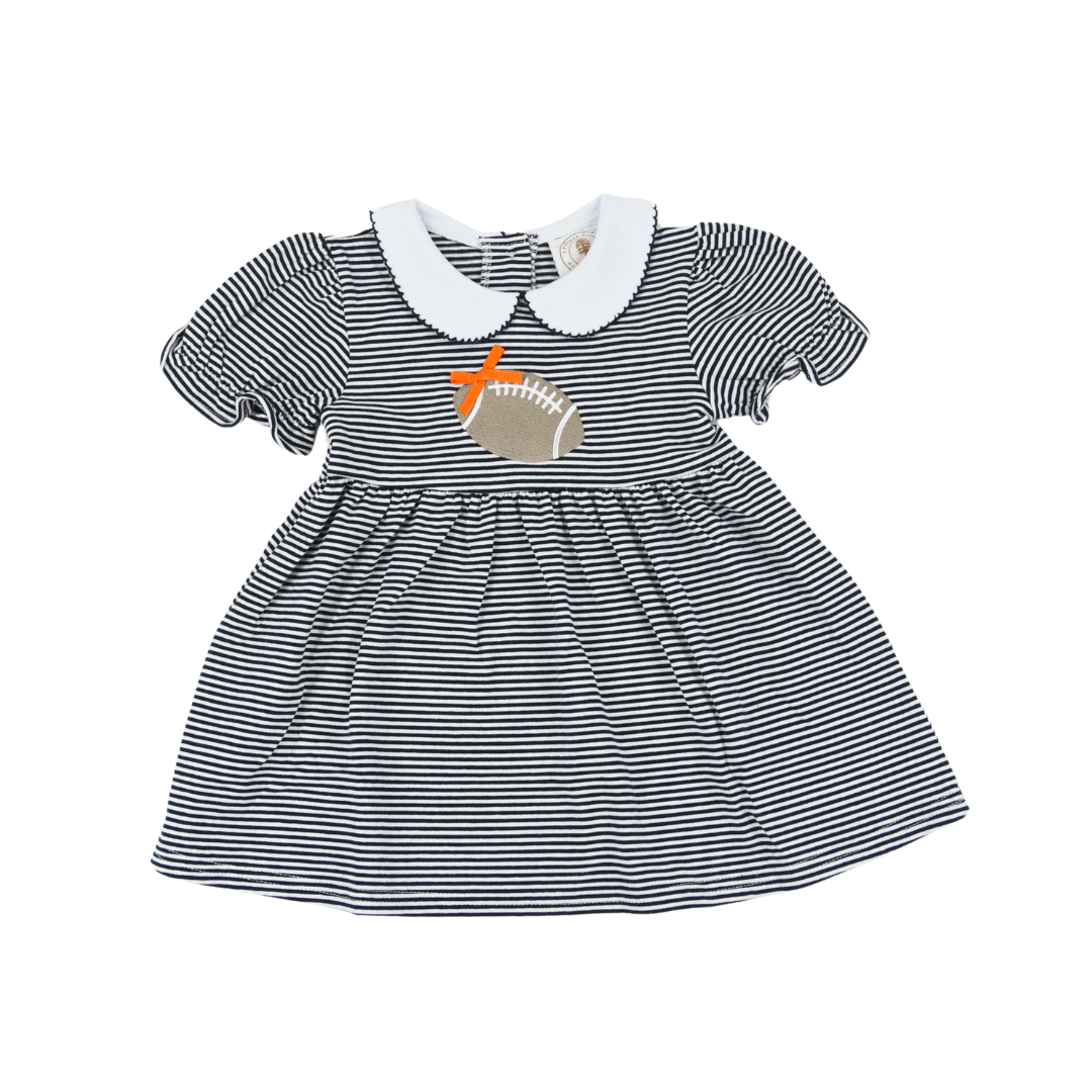 Navy Stripe Tailgate Dress