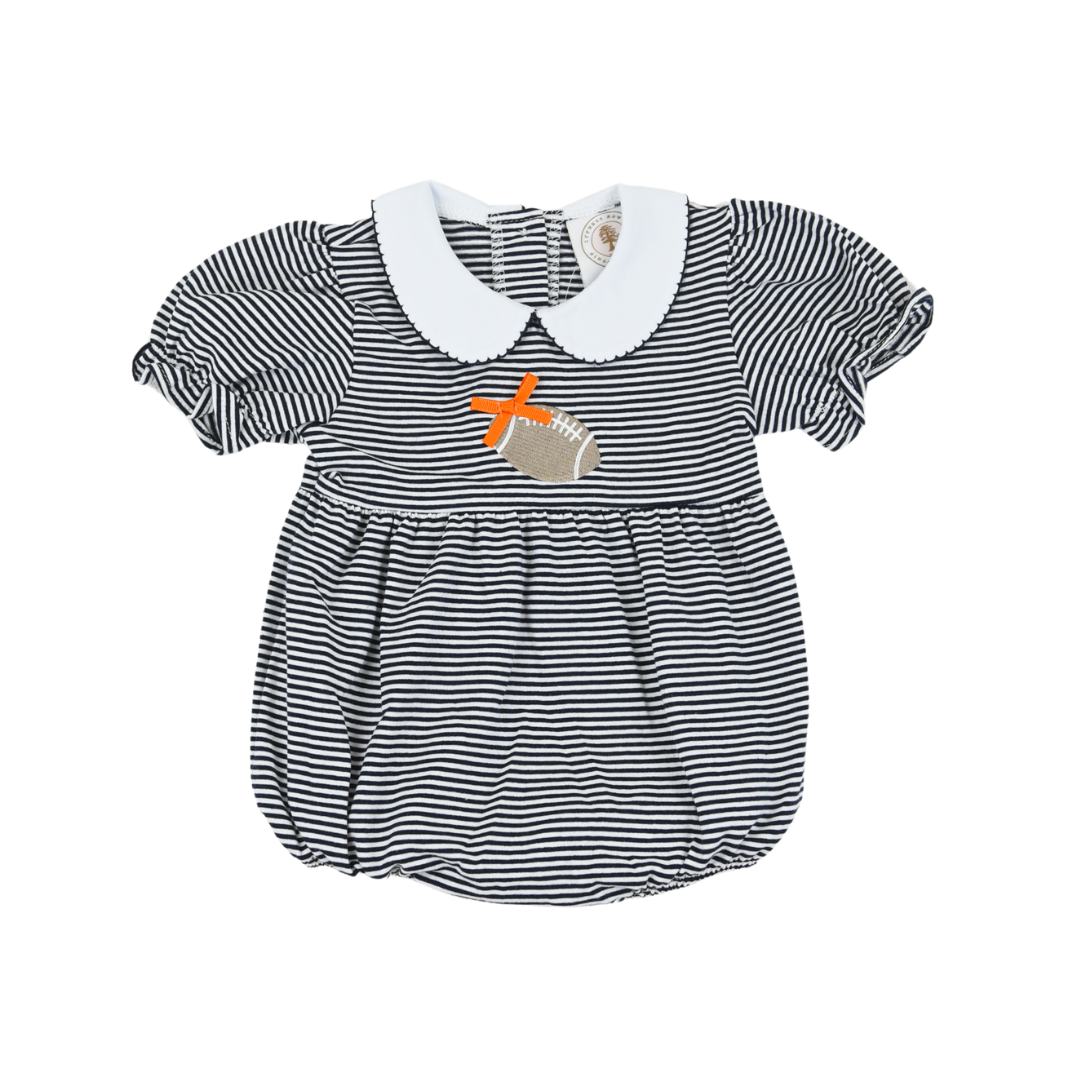 Navy Stripe Tailgate Girls Bubble