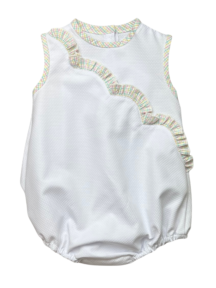 Pastel Plaid Ruffle Bubble