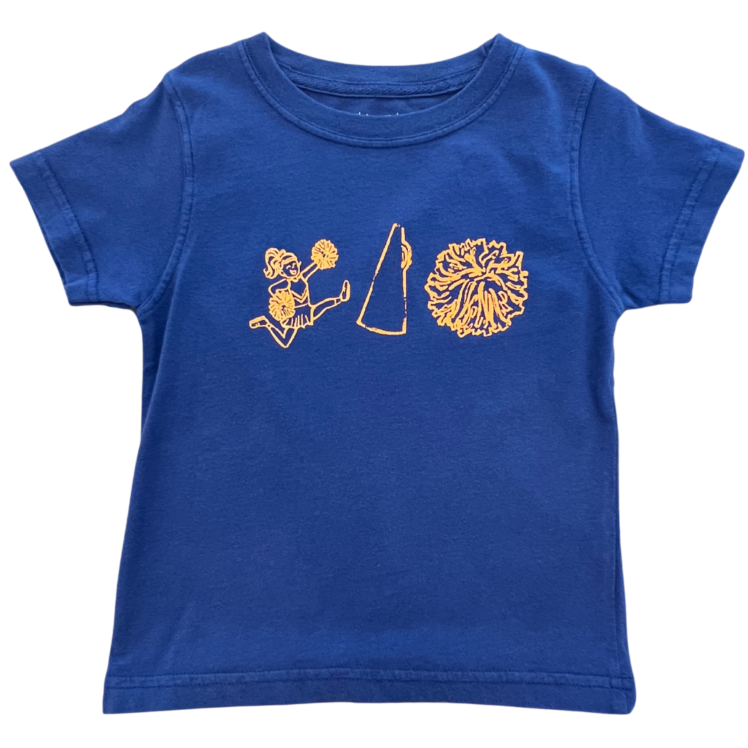 Navy/Orange Cheer Trio T-Shirt