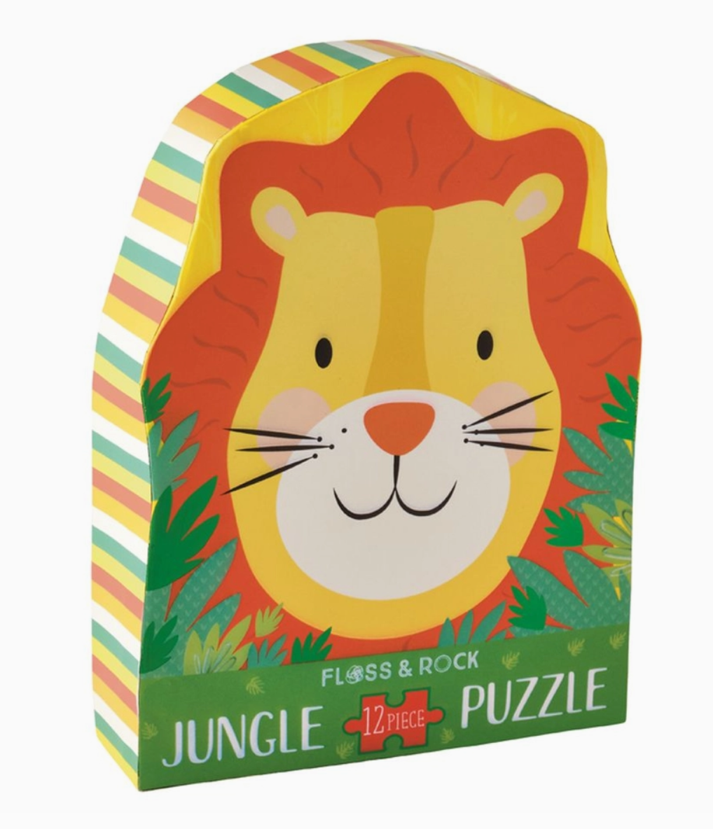 Lion 12pc Shaped Jigsaw with Shaped Box