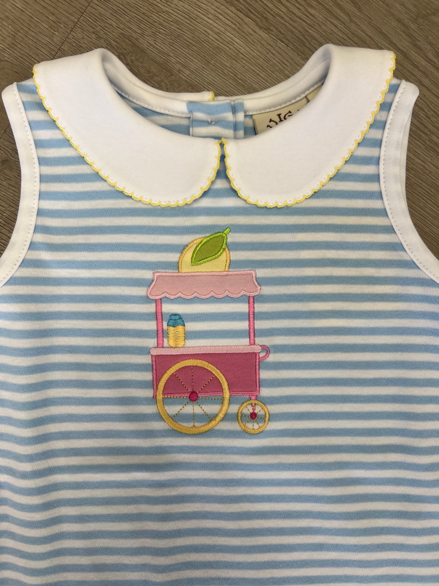 Blue Stripe Lemonade Cart Dress