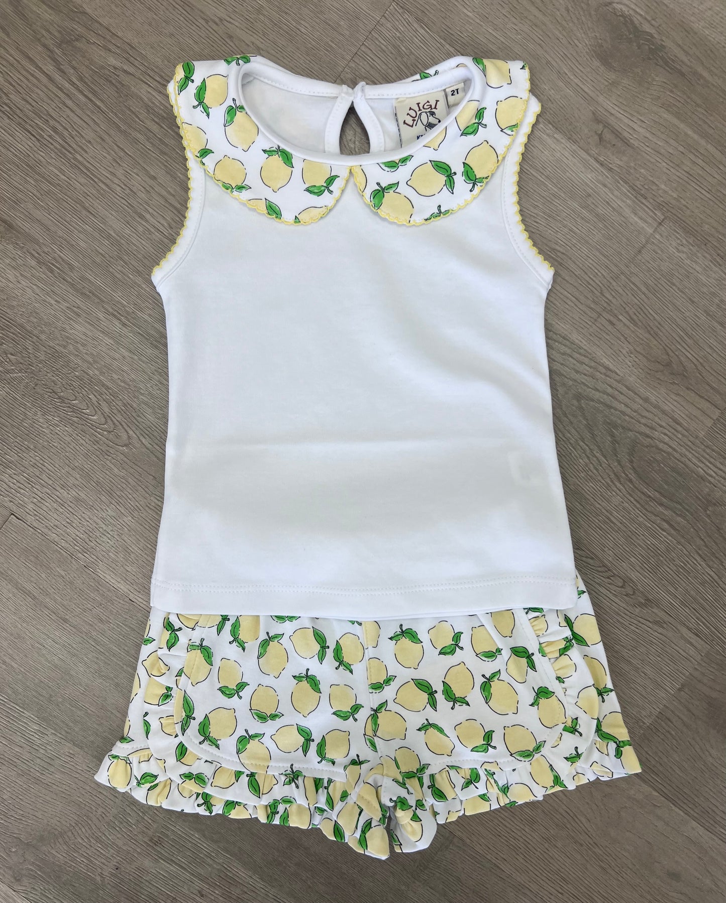 Lemon Print Short Set