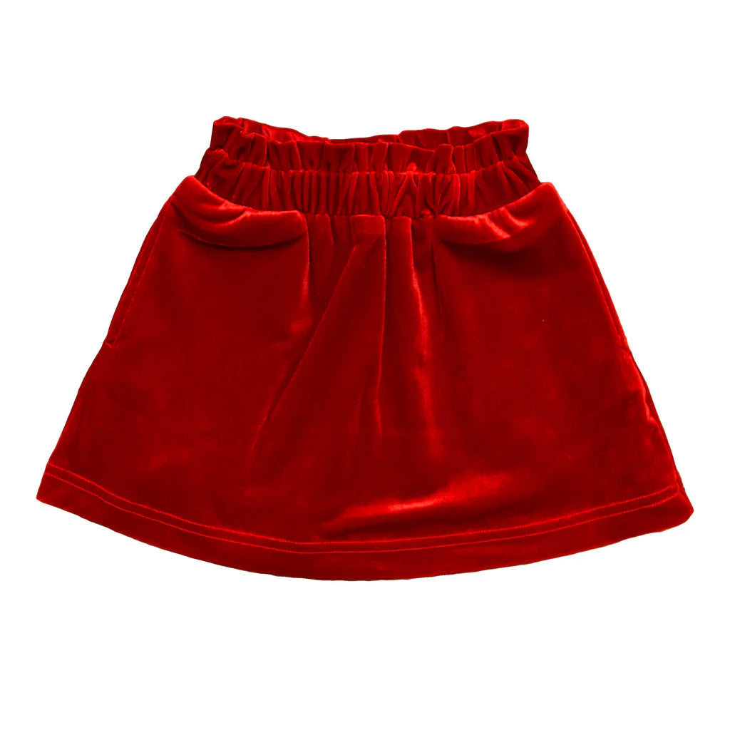 Red Velvet Skirt