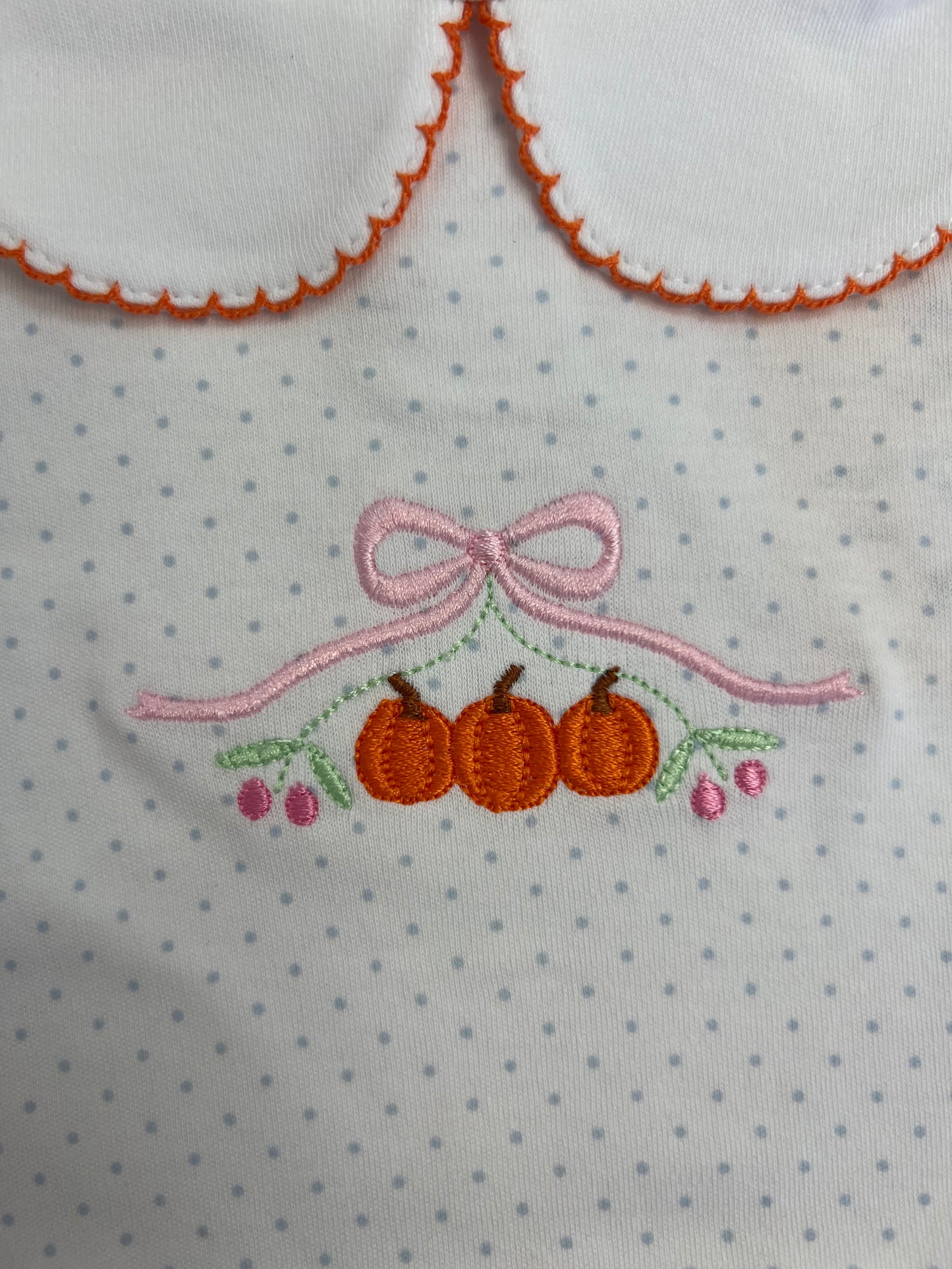 Blue Bitty Dot Pumpkin Bubble