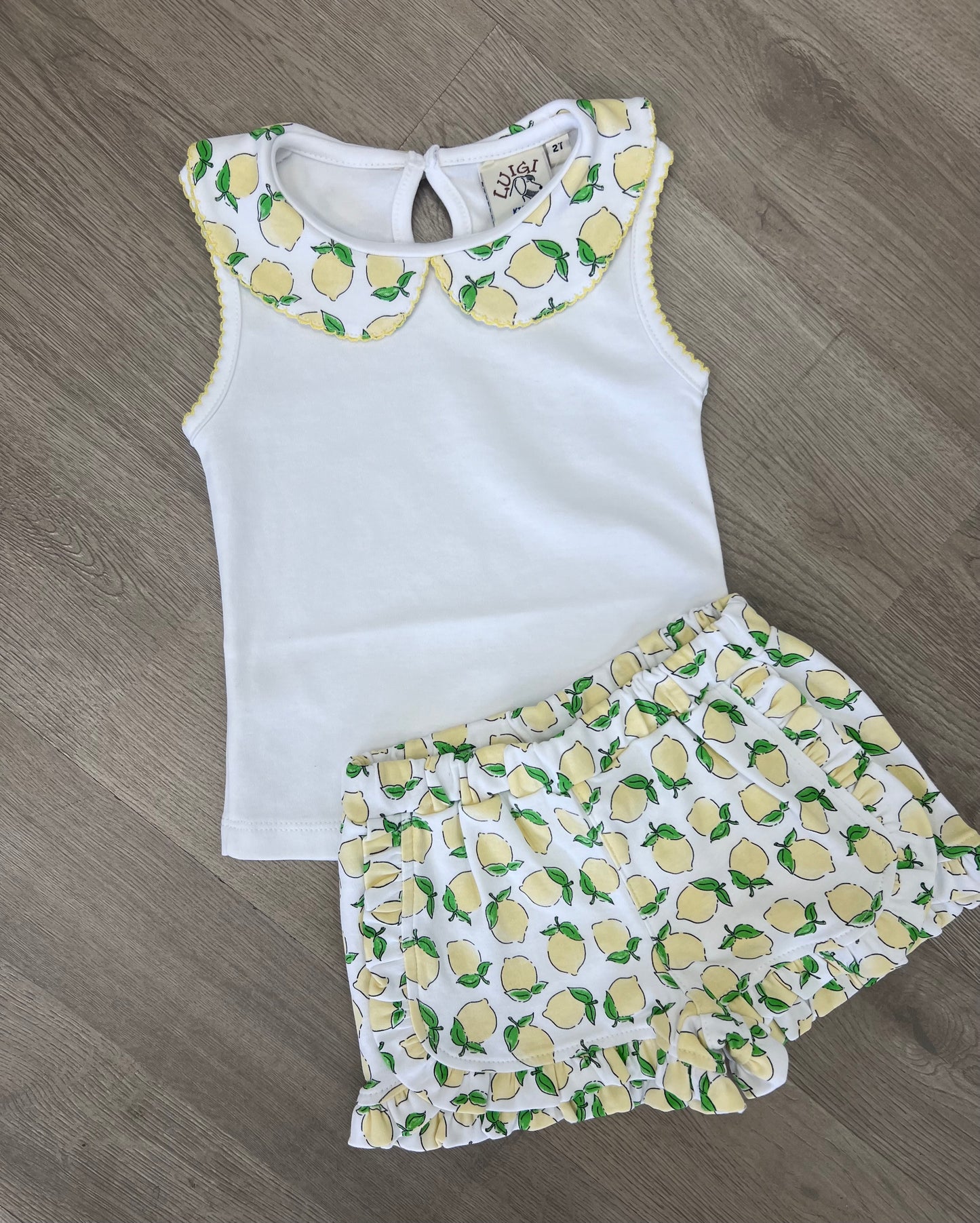 Lemon Print Short Set