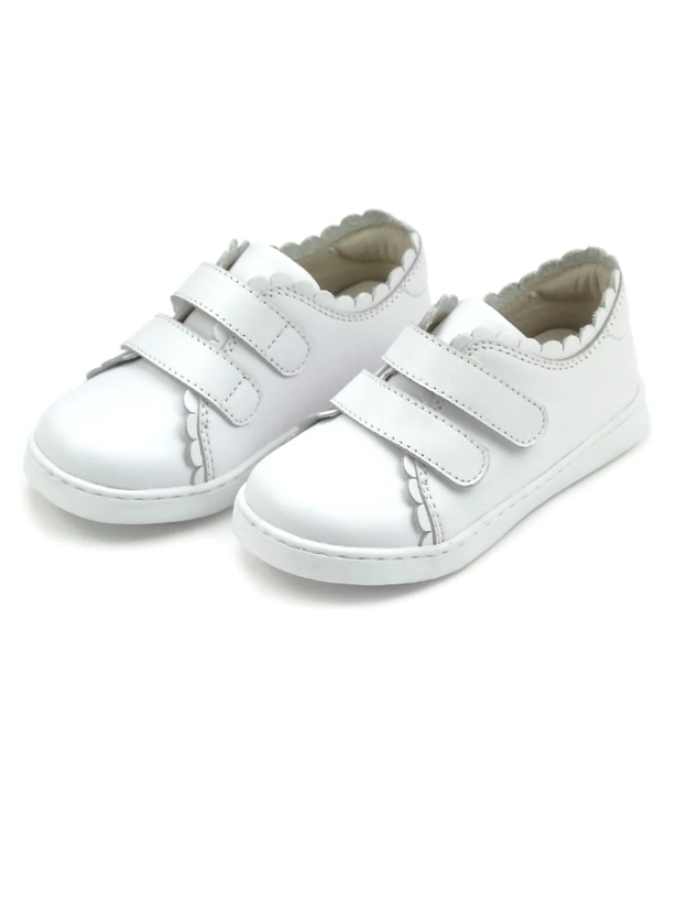 Caroline Scalloped Sneaker - White