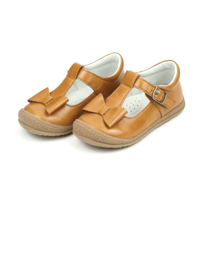 Emma Bow T-Strap Mary Jane - Mustard
