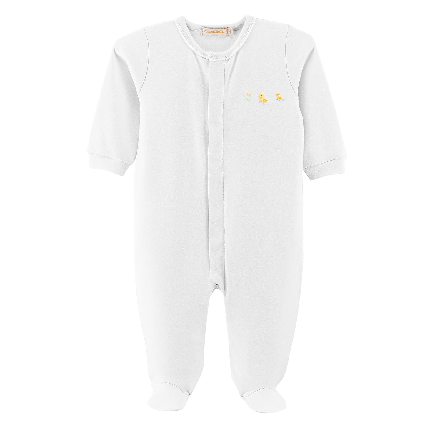 Three Little Ducks Embroidered Footie