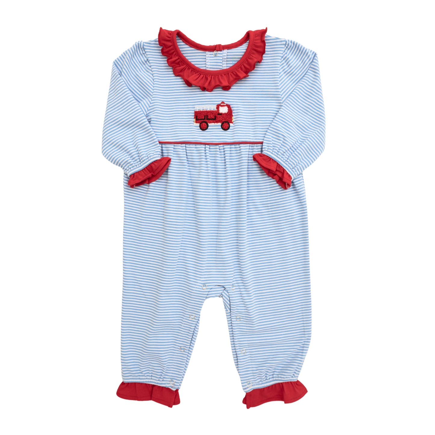 Firetruck Ruffle Romper