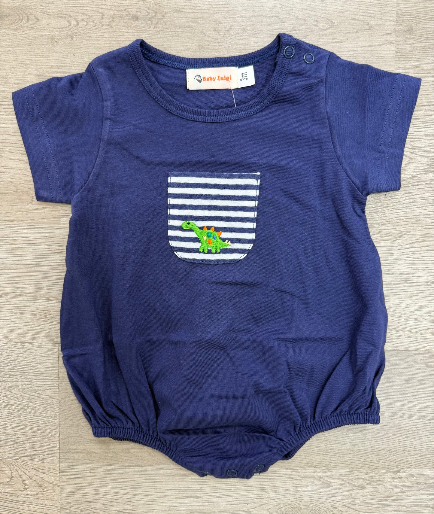 Navy Dino Pocket Bubble