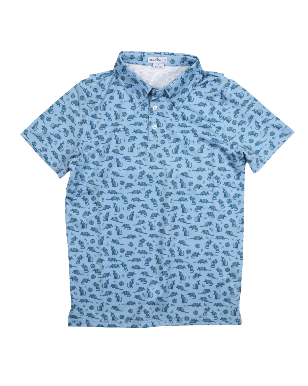 Chambray Dillo Polo Short Sleeve Shirt