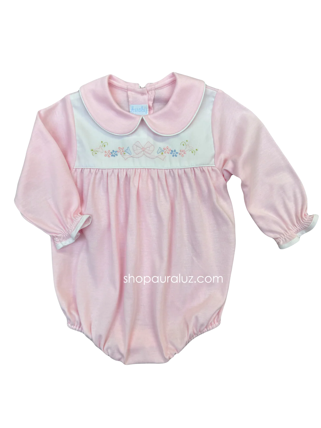 Pink Bow Knit L/S Bubble