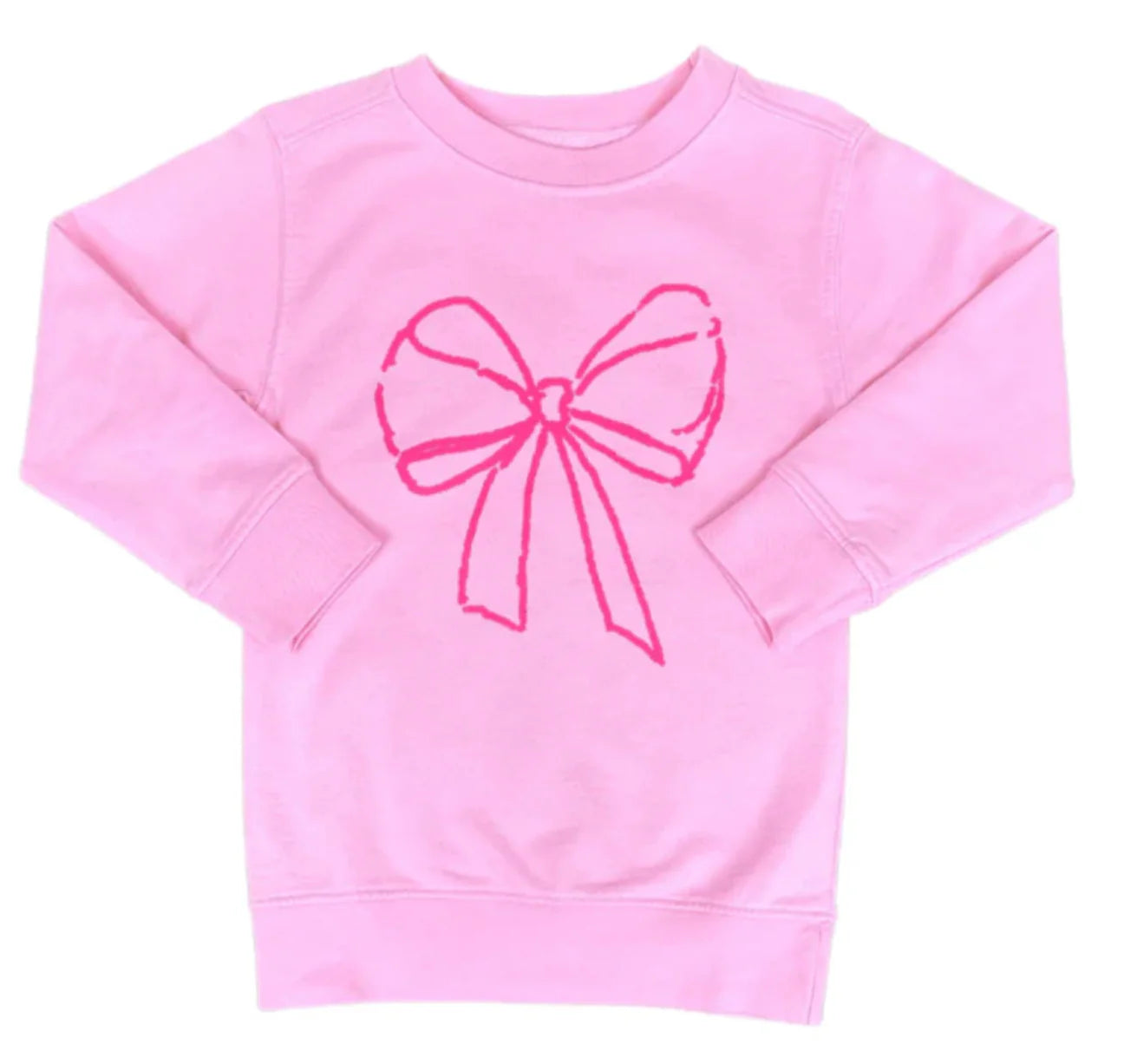 Light Pink Bow Sweatshirt