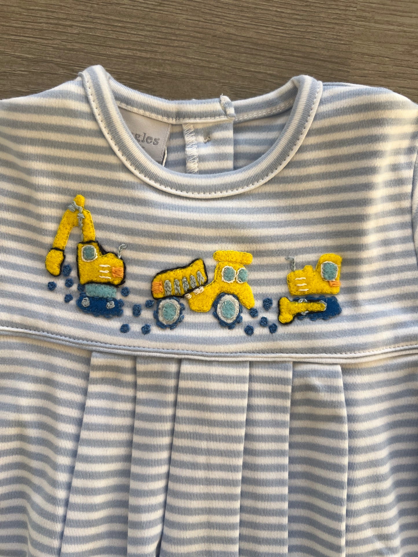 Construction Crew Pleated Romper