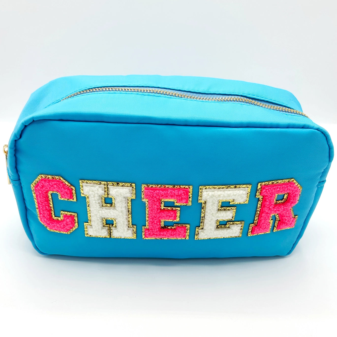 Light Blue Cheer Cosmetic Bag