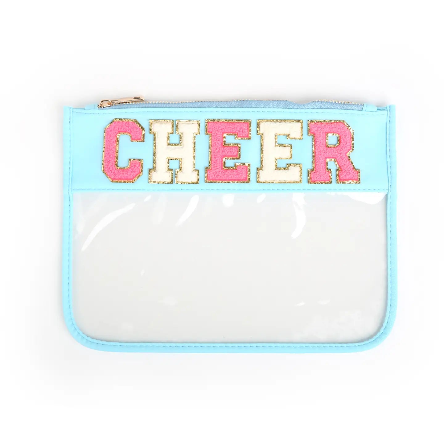 Clear Zippered Pouch Bag - Cheer