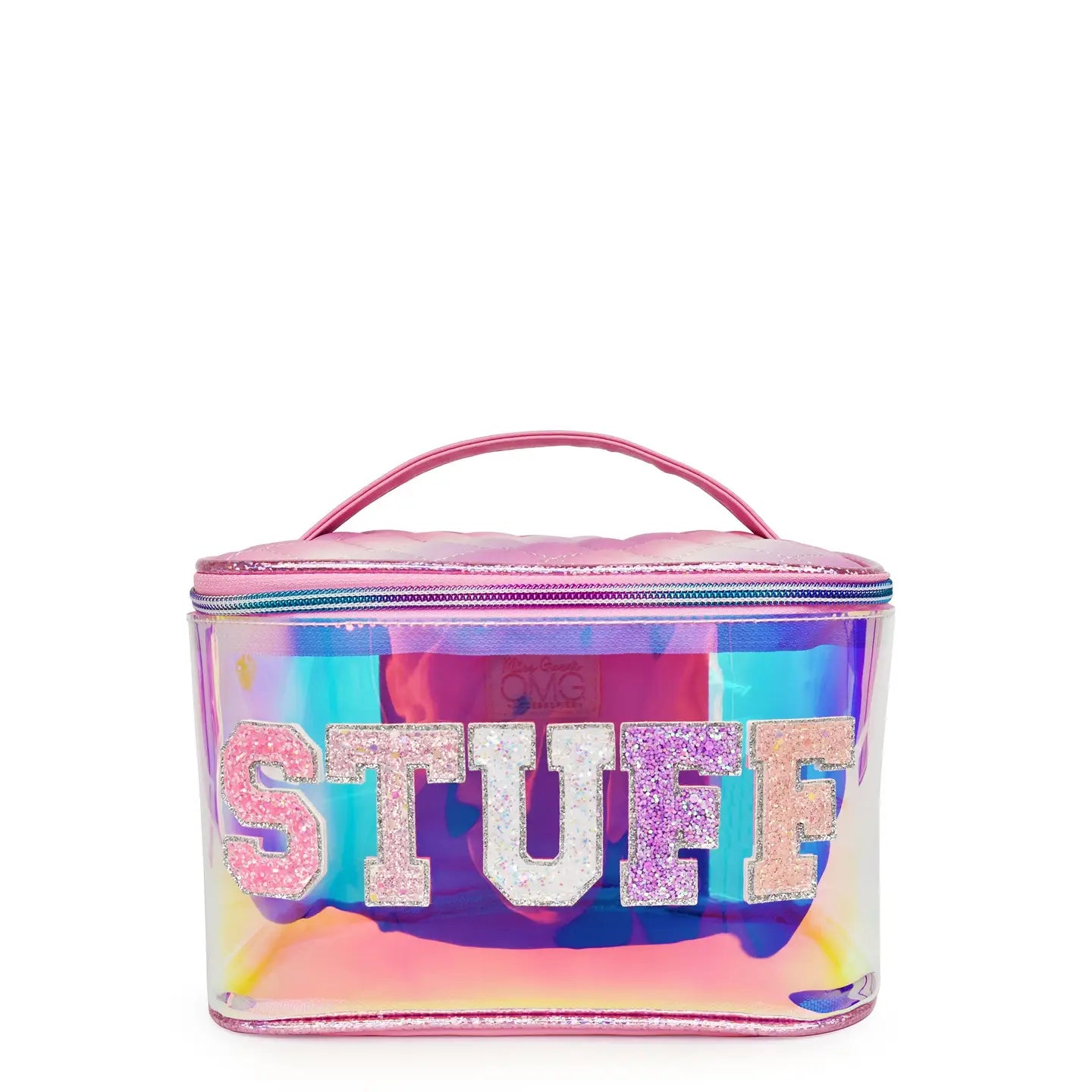 'Stuff' Clear Glazed Glam Bag