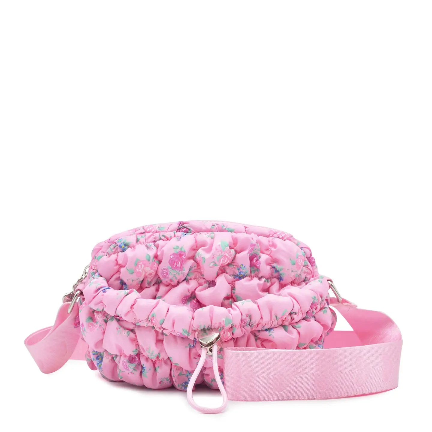 Quilted Scrunchies Printed Mini Drawstring Crossbody Bag