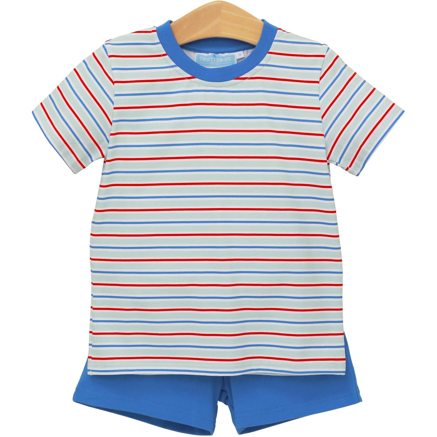 Drew Short Set- Patriotic Stripe