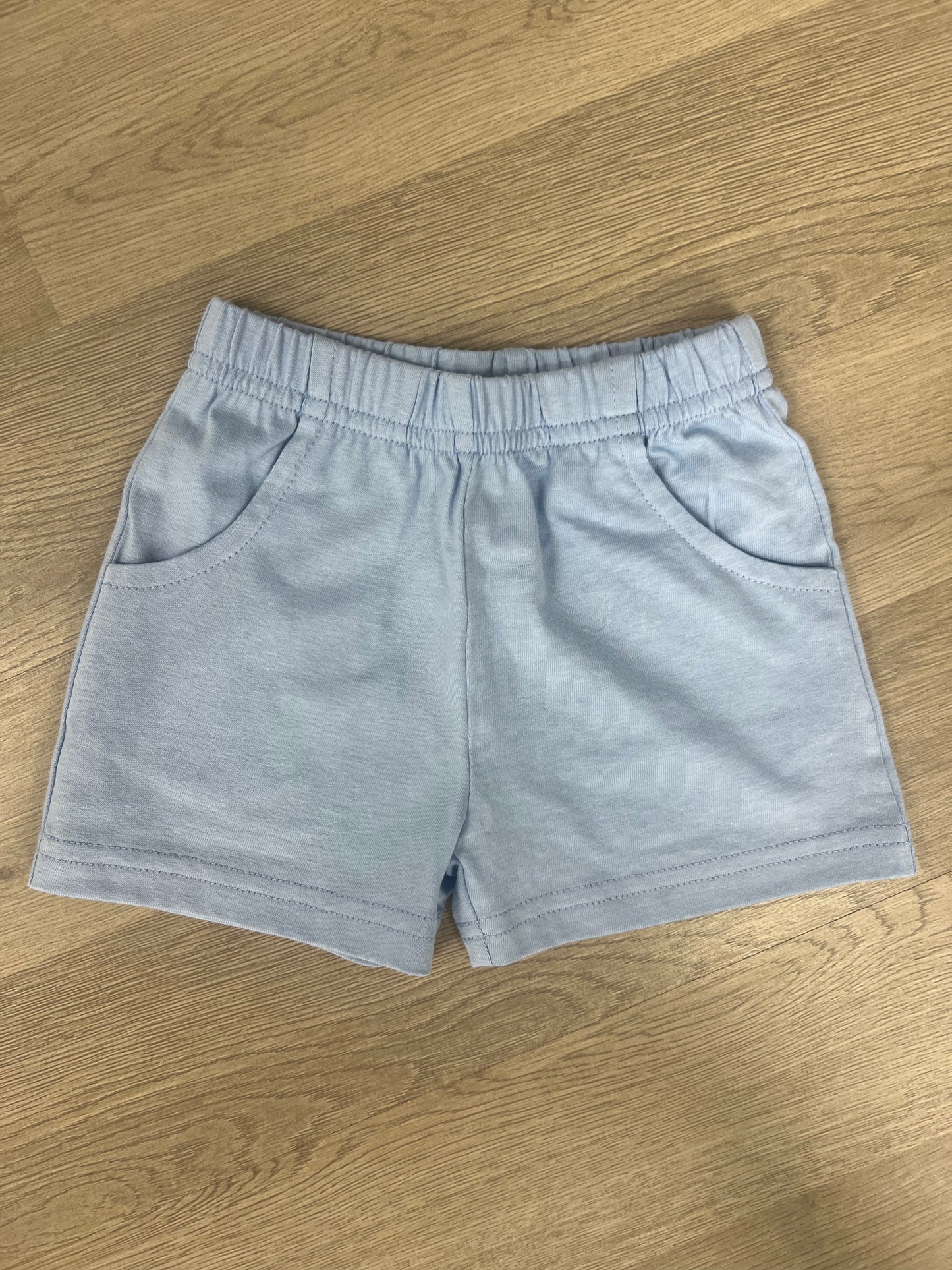 Blue Knit Shorts
