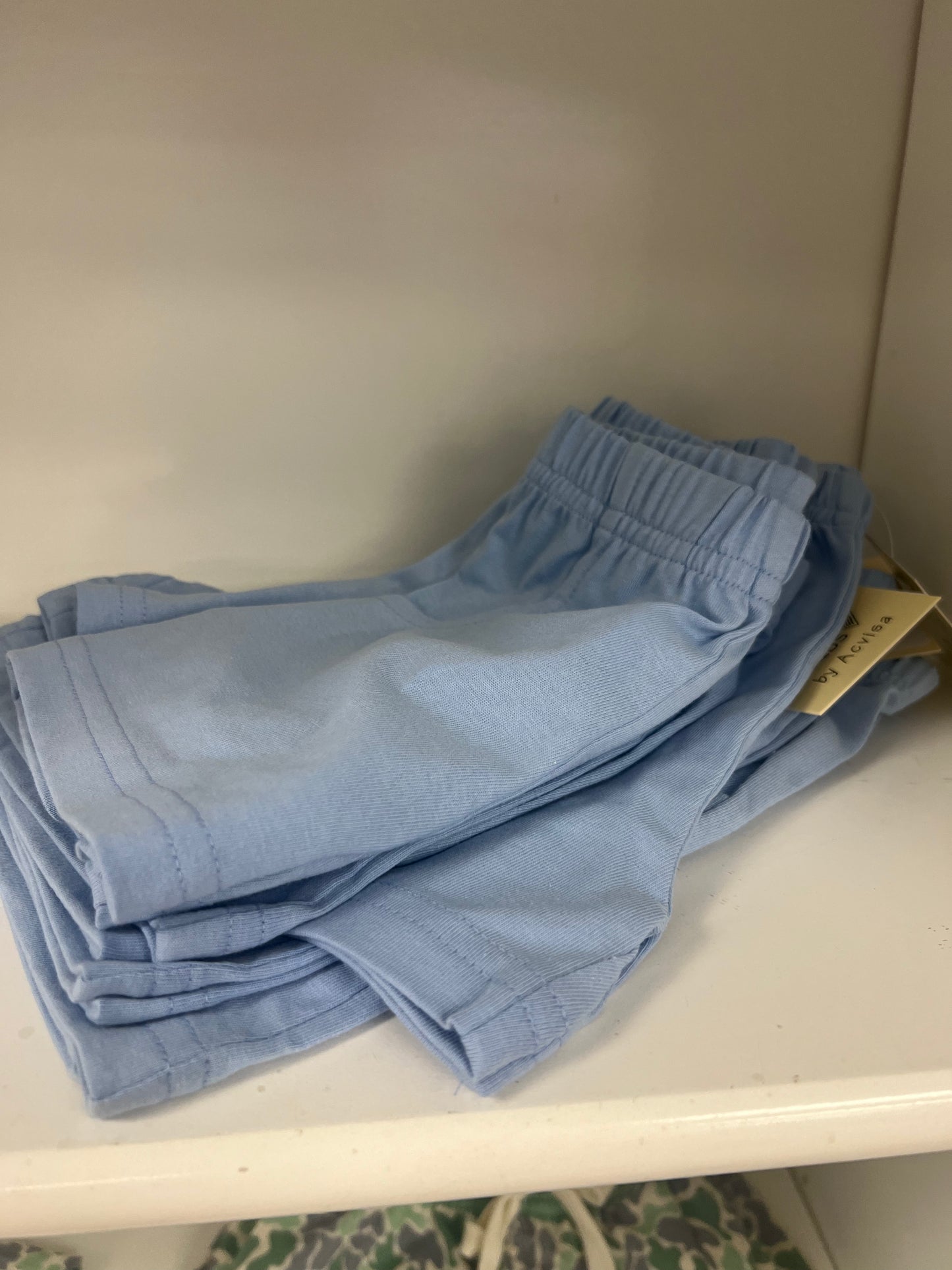 Blue Knit Shorts