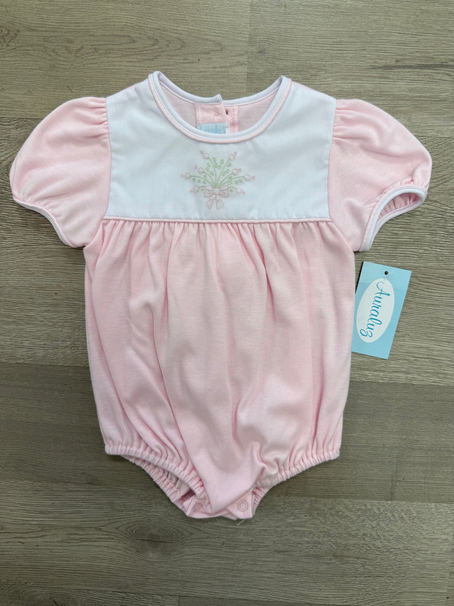 Pink Knit Bow Bubble
