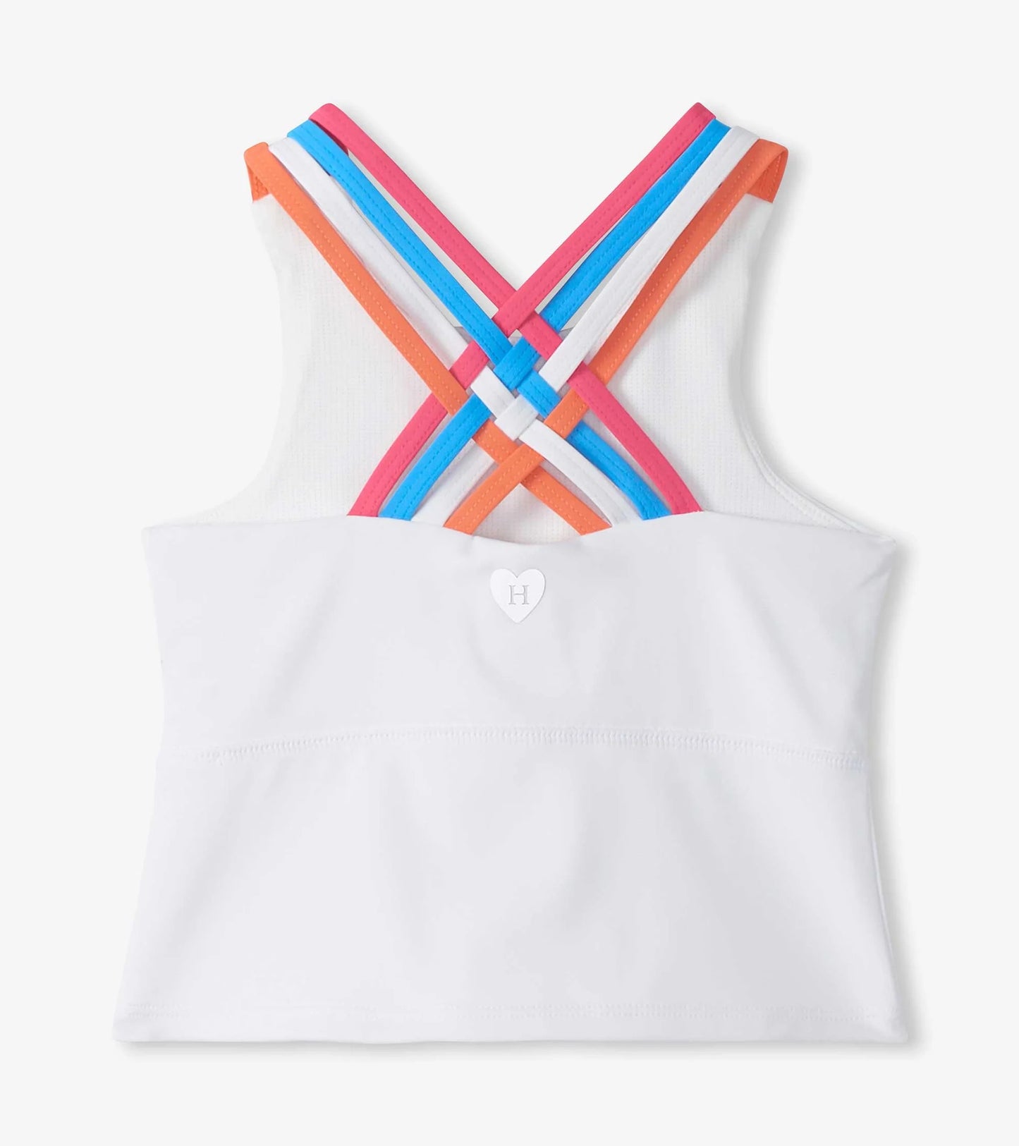 White Strappy Active Tank