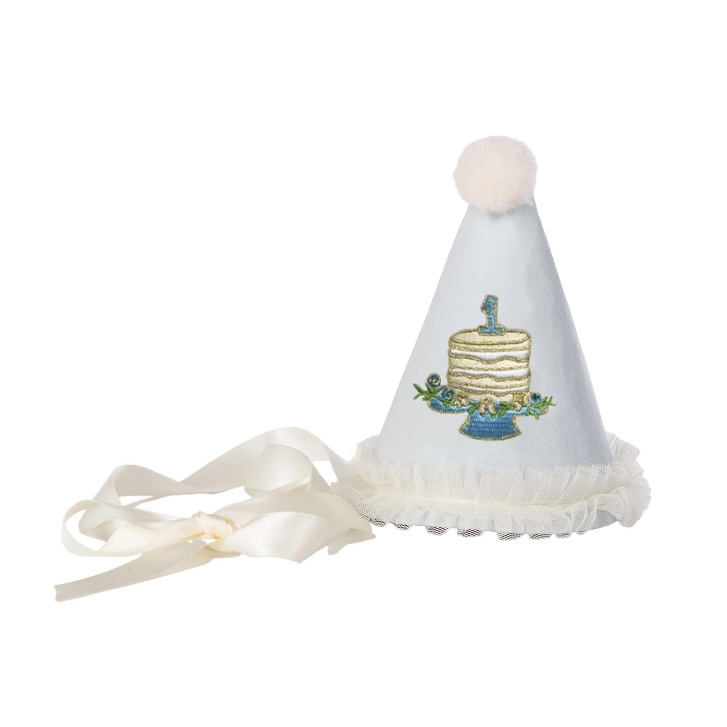 Birthday Cake Party Hat - Blue