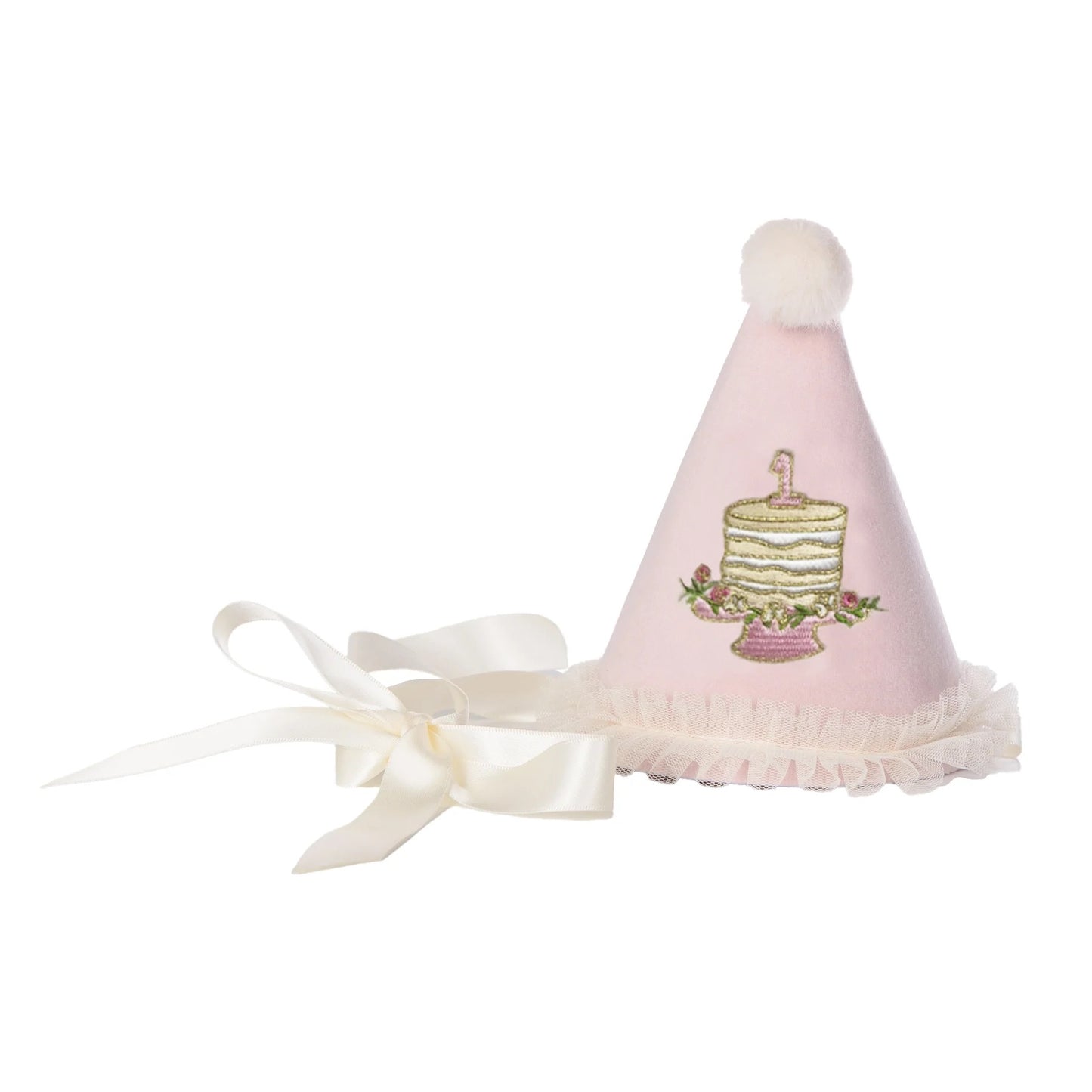 Birthday Cake Party Hat - Pink