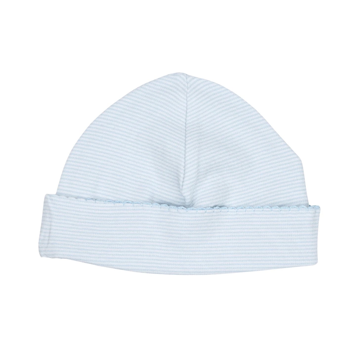 Organic Cotton Beanie - Blue Stripe