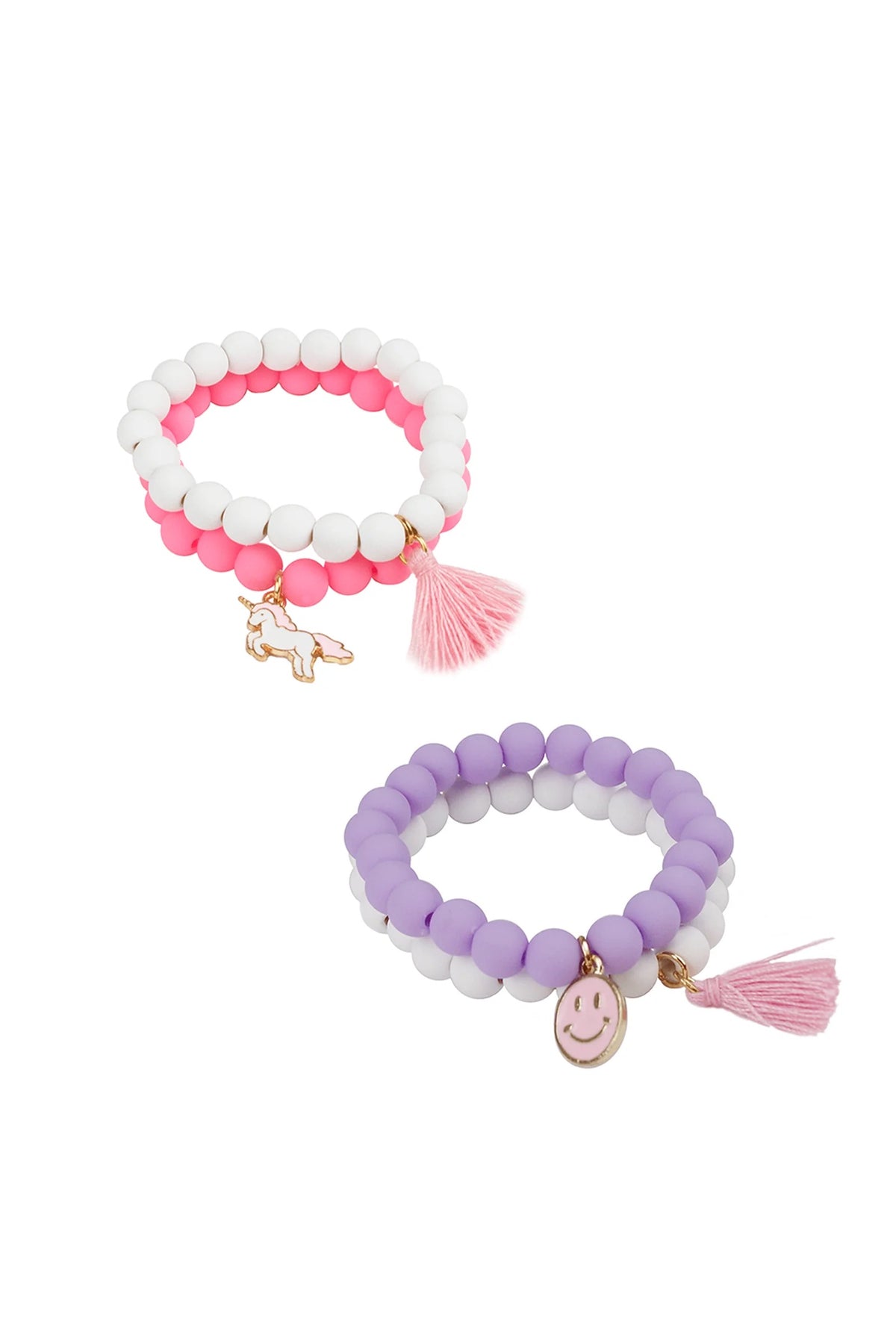Pretty Pastel Soft Touch Bracelet Set, 2pc