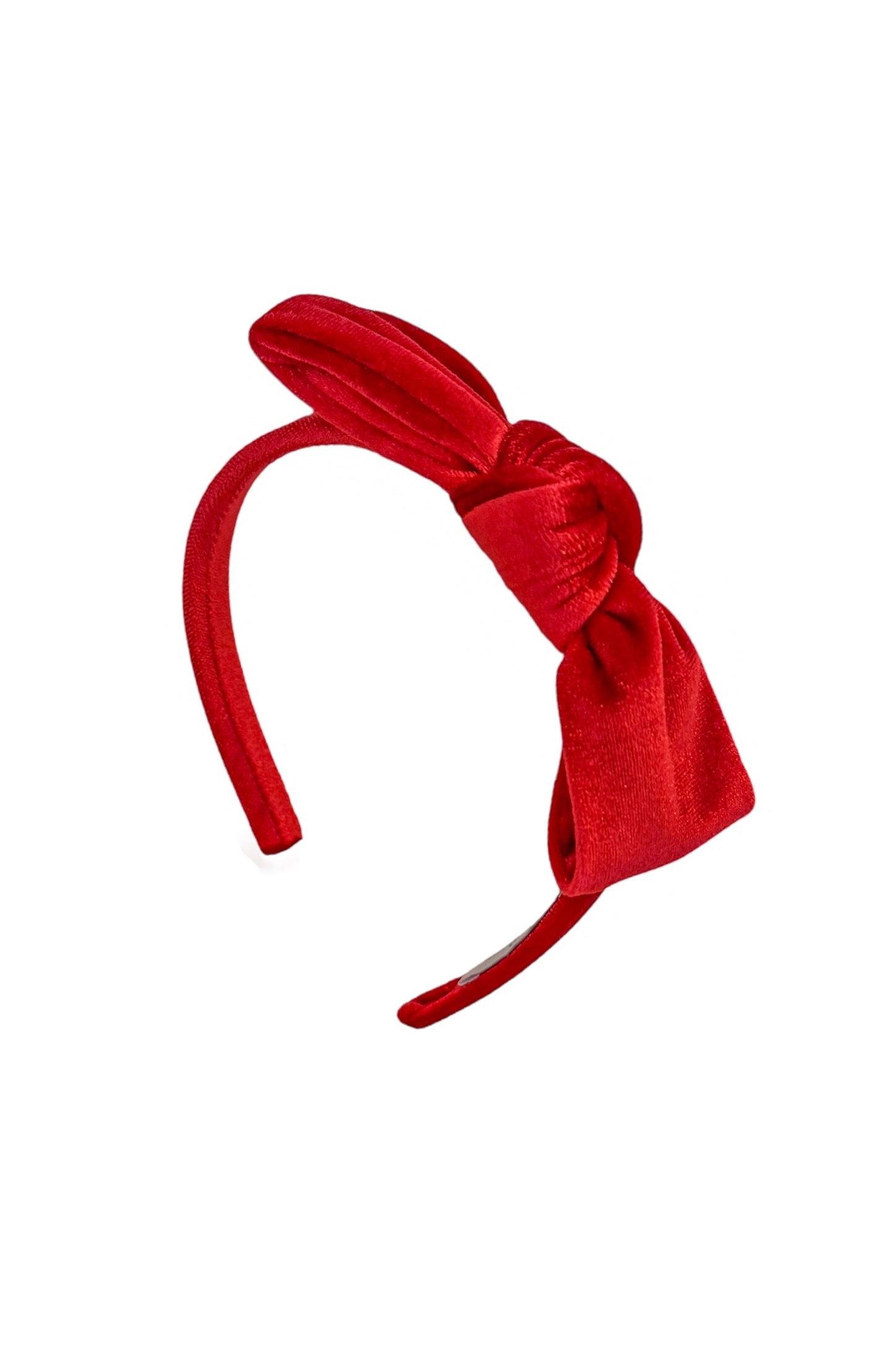Red Velvet Fabric Bow Headband