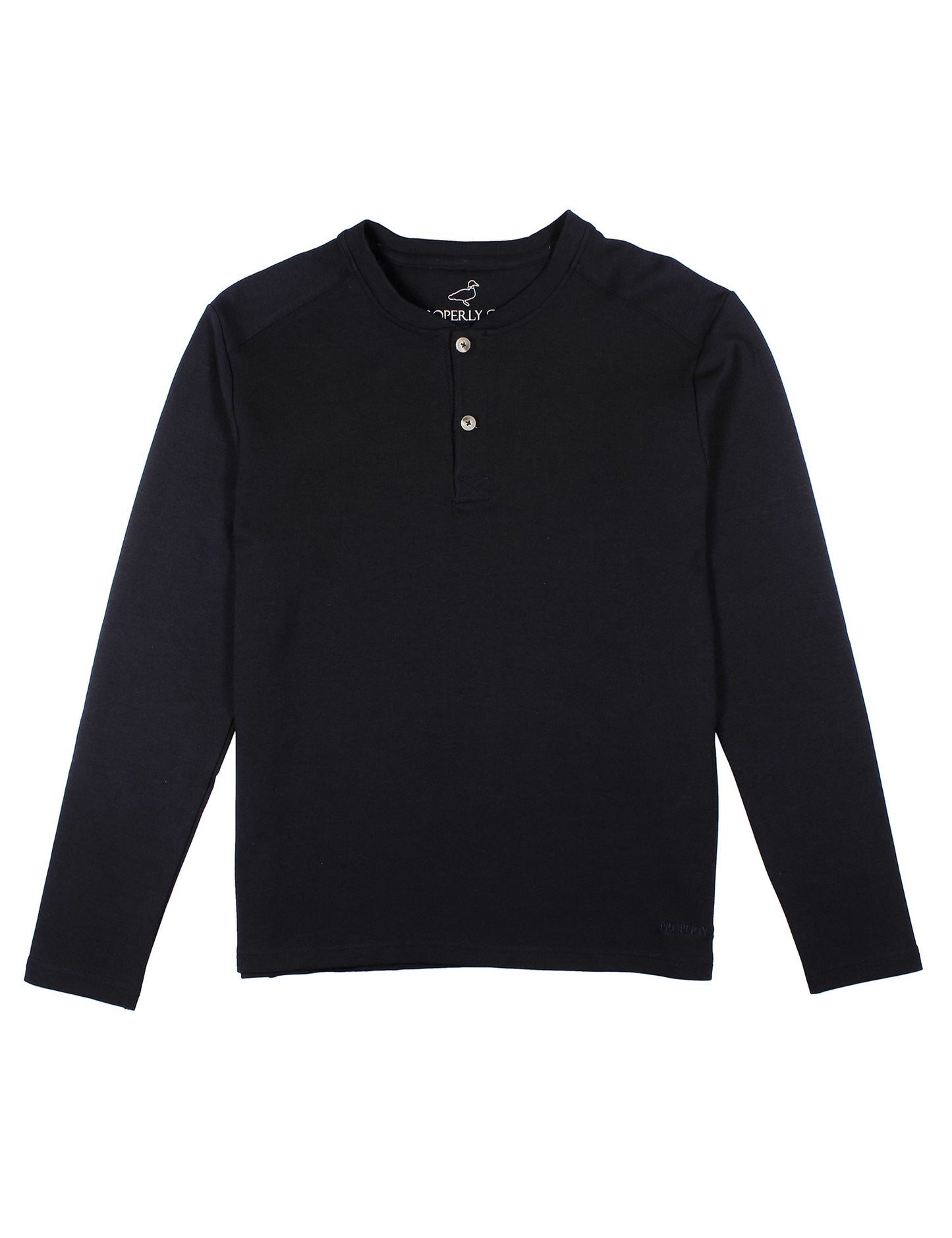 Shoreline Henley Long Sleeve - Midnight