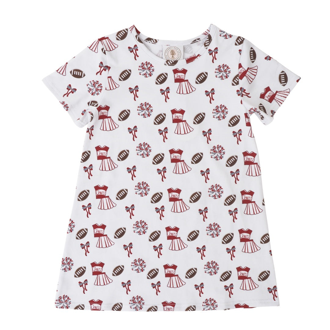 Varsity Dark Red Susie Swing Dress