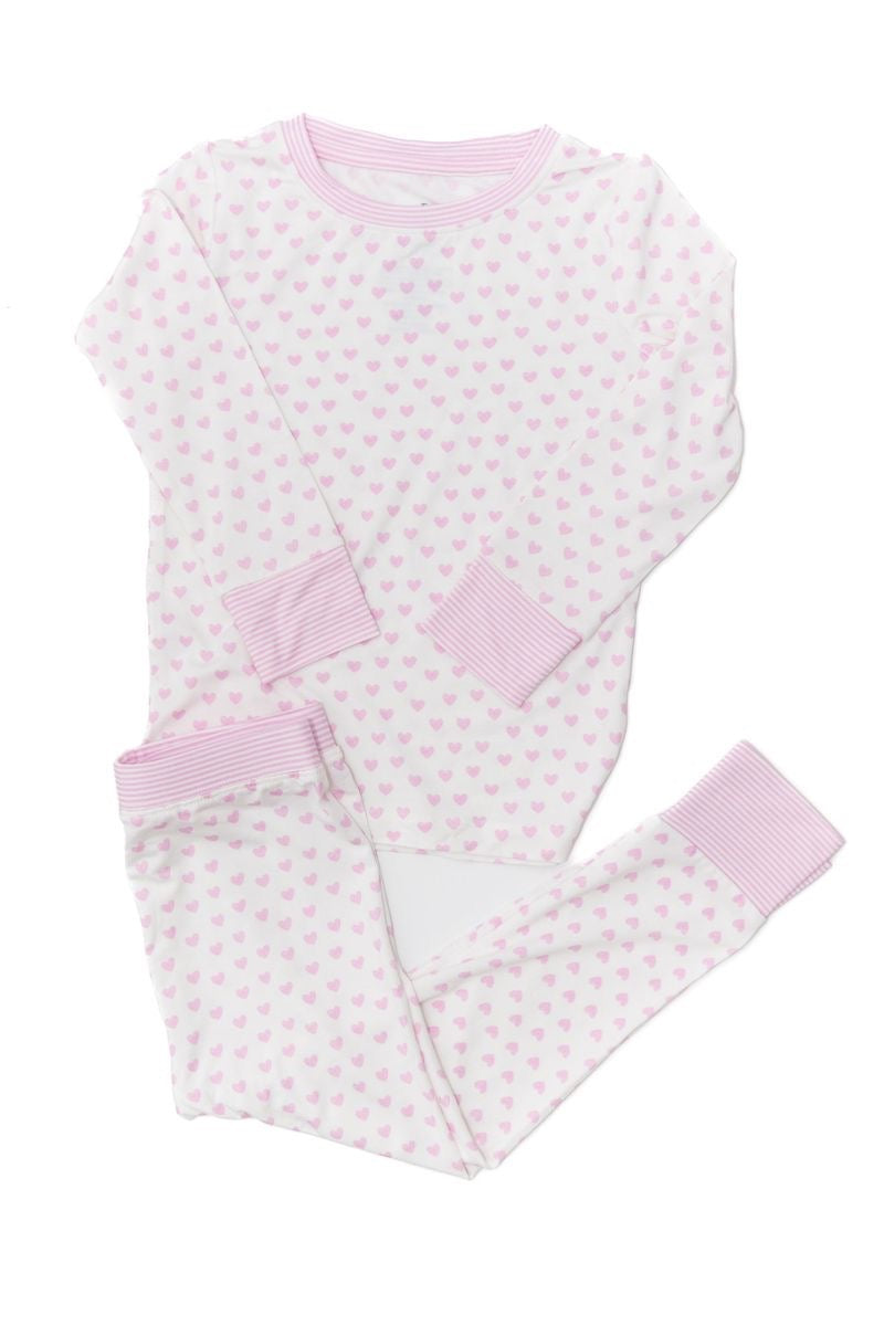 Hearts & Stripes 2 Piece Pajama Set