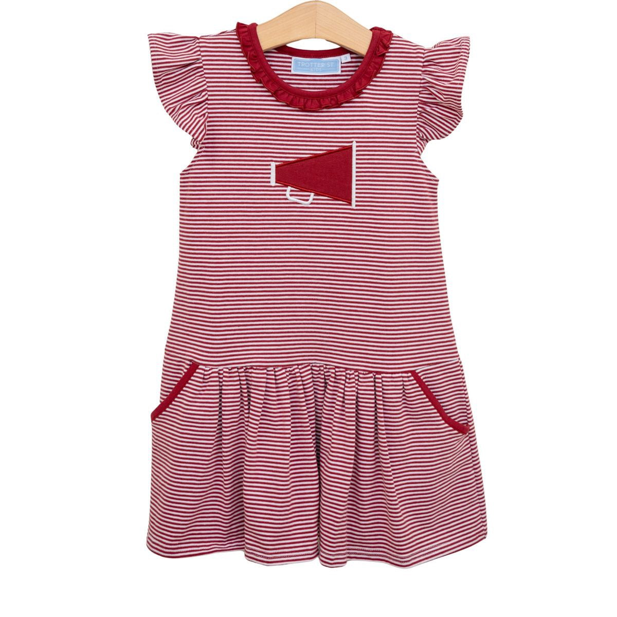 Megaphone Dress- Crimson