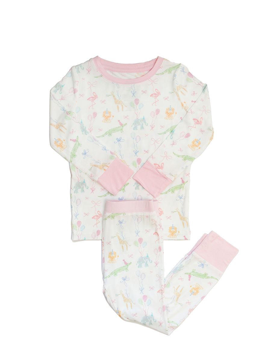 Birthday Zoo Animals 2 Piece Pajama Set