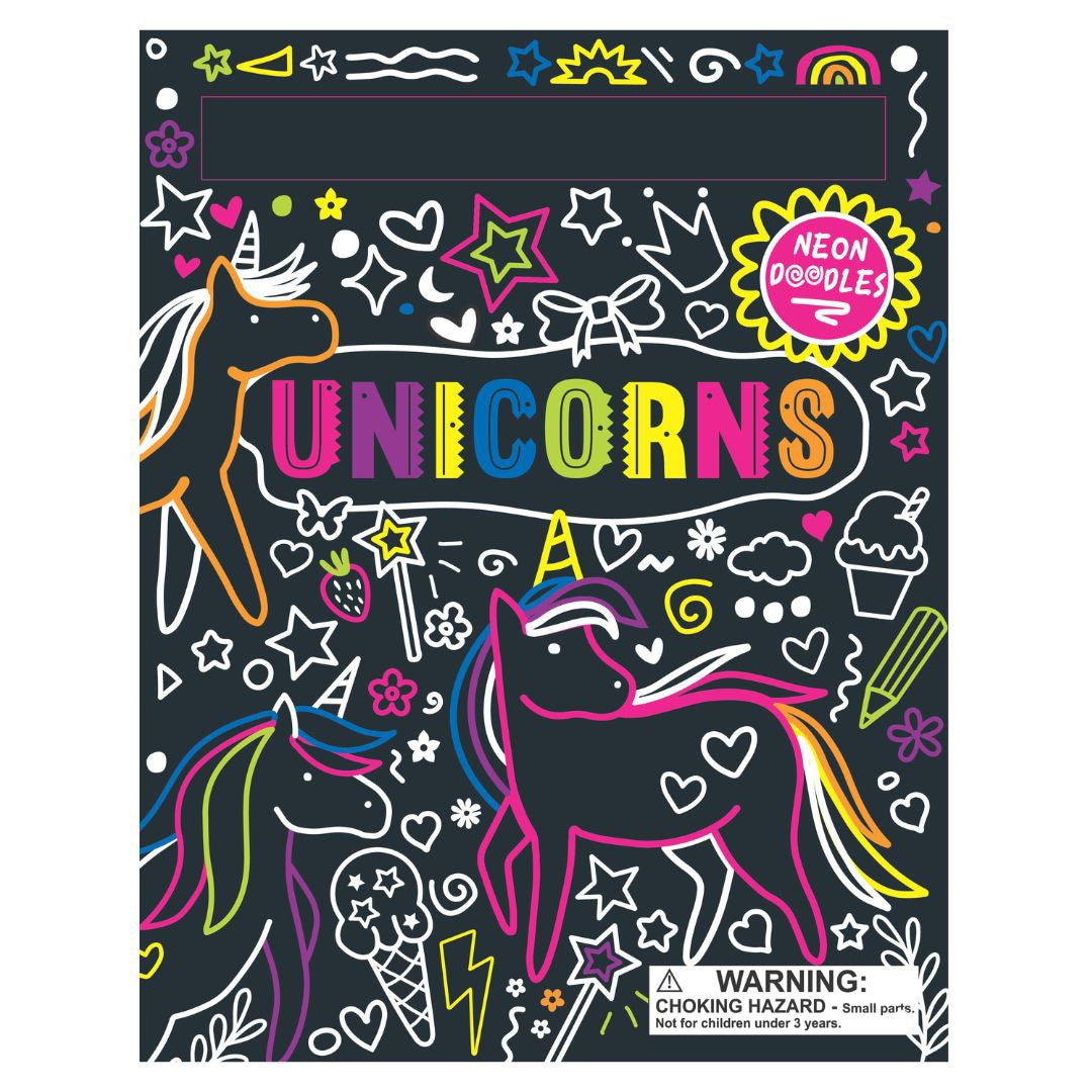 Neon Doodles – Unicorns