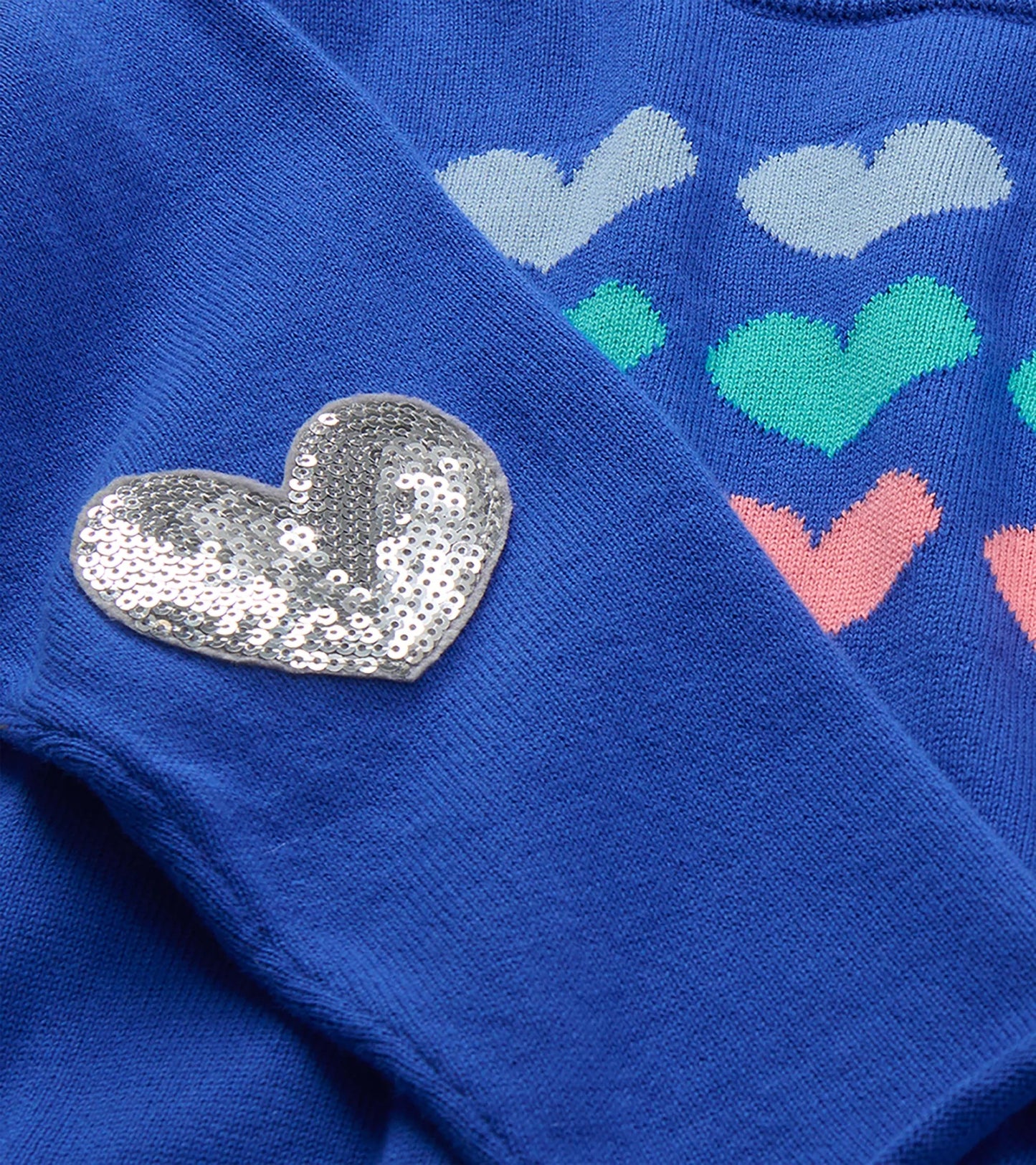 Heart Stripes Crew Neck Sweater