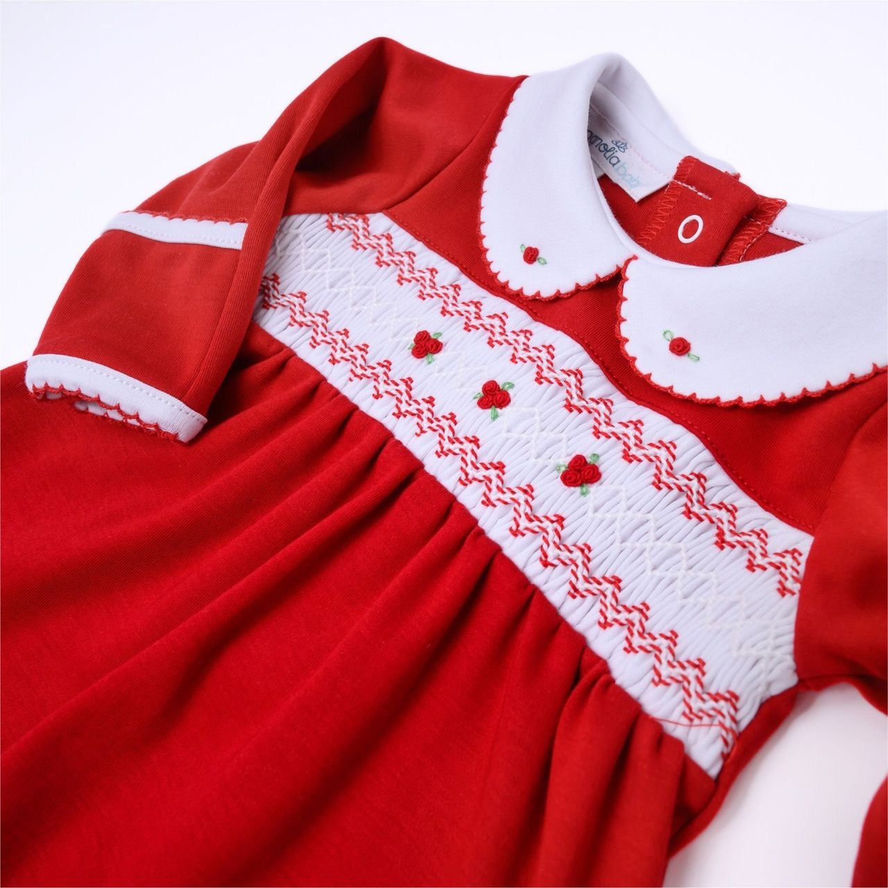 Eve Classics Smocked Girl Footie