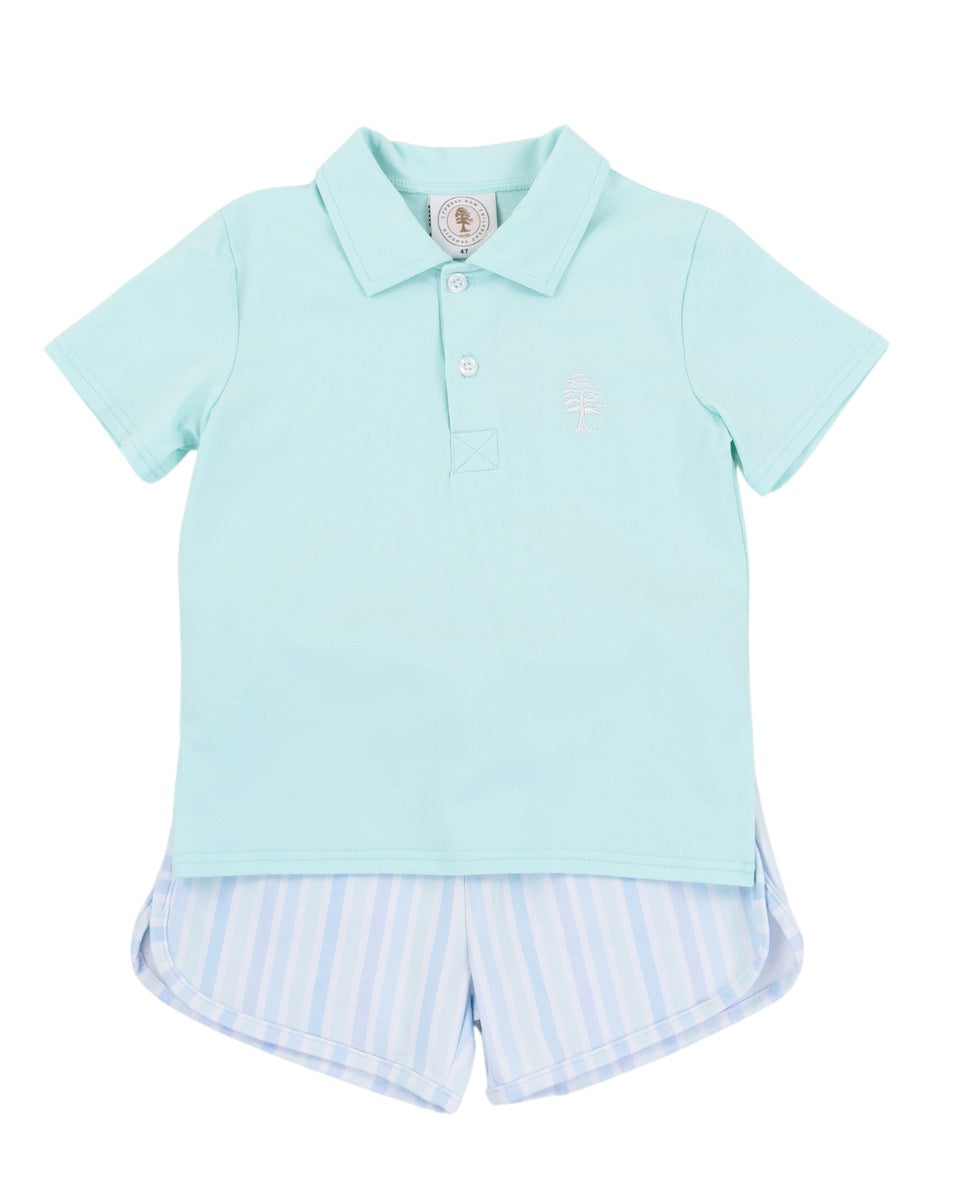 Seaside Stripe Porter Polo Set