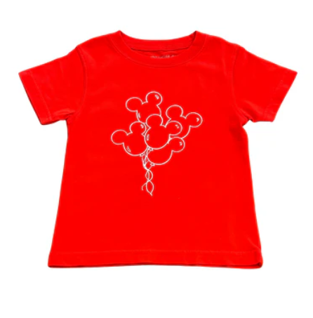Short-Sleeve Red Magical Balloons T-Shirt