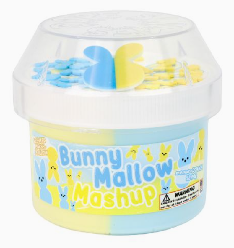 Bunny Mallow Mashup - Memorydough Texture Slime