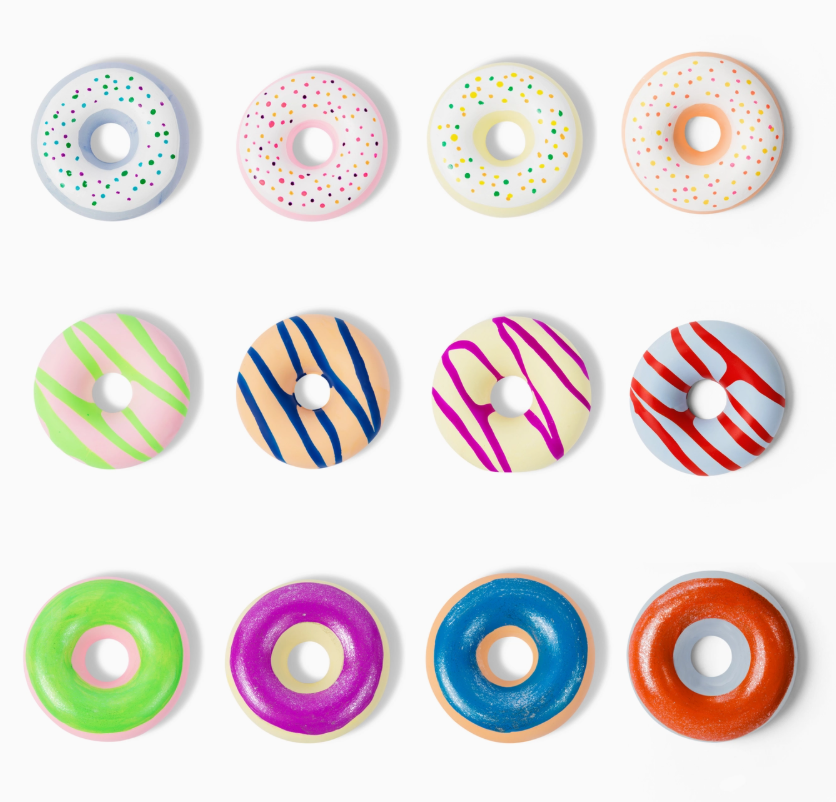 Donuts | Assorted Styles | Handmade Sidewalk Chalk