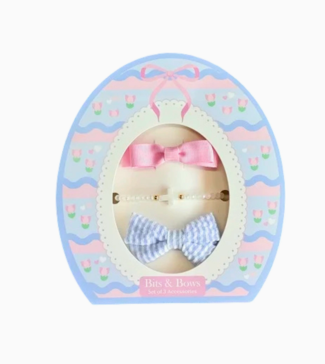 Easter Egg Bows & Bracelet Set