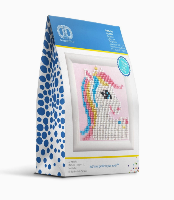 Diamond Dotz Pretty Pony - Framed