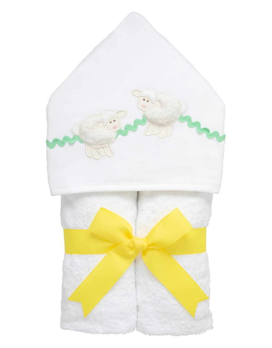 Lamb Everykid Towel, White
