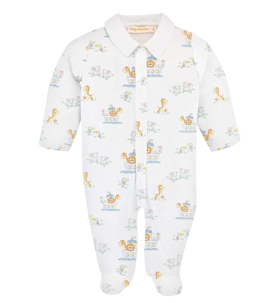 Blue Noah's Ark Footie