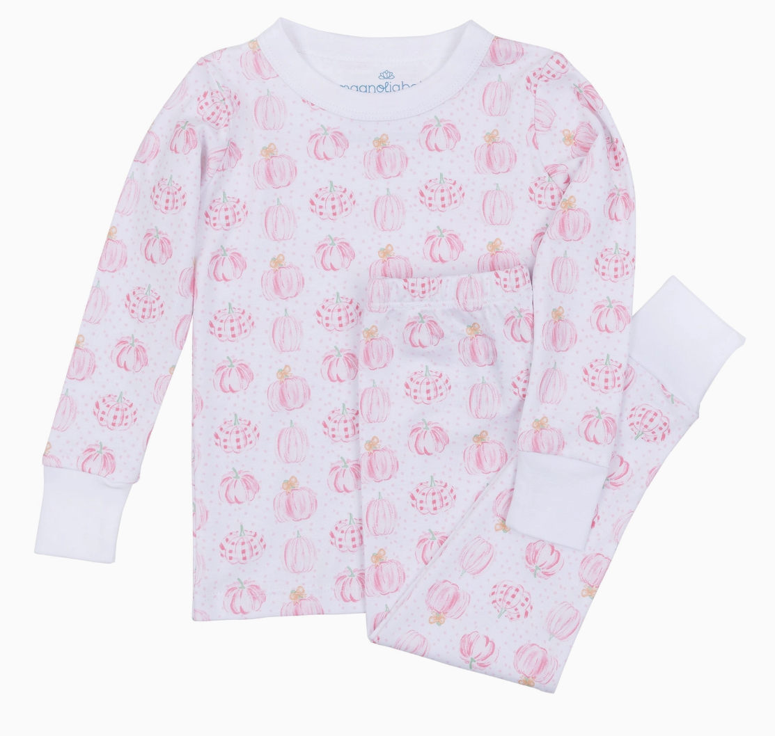 Precious Pumpkins Toddler Long Pajamas - Pink